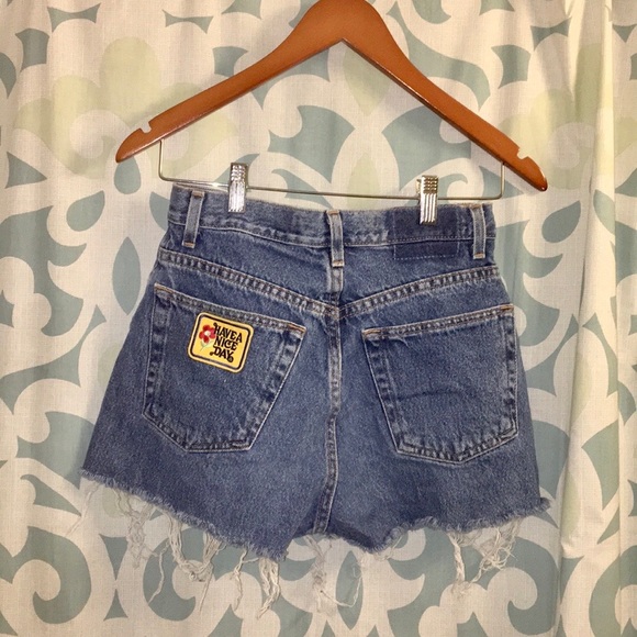 GAP Pants - GAP cut off “have a nice day” jean shorts